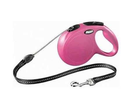 Diğer MMDP000429-BLNC New Classic Otomatik İp Köpek Gezdirme Tasması Medium 5 Mt Pembe Çok Renkli