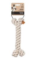 Diğer MMDP000732-BLNC Coto Örgü Kemik Köpek Oyuncağı Beyaz 30 Cm Çok Renkli