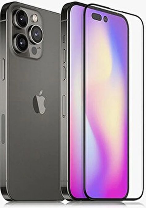 Diğer RT-RYL-BWKRY2009 Apple Uyumlu Iphone 14 Pro Max  9D Tam Kaplayan Parmak Izi Bırakmayan Ekran Koruyucu Film