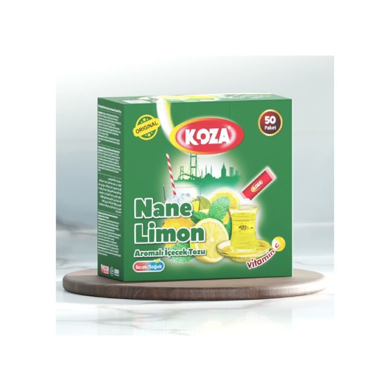 Diğer RT-RYL-HMR14703x Koza Tek İçimlik Nane Limon Aromalı Toz İçecek 50'li 1 Kg