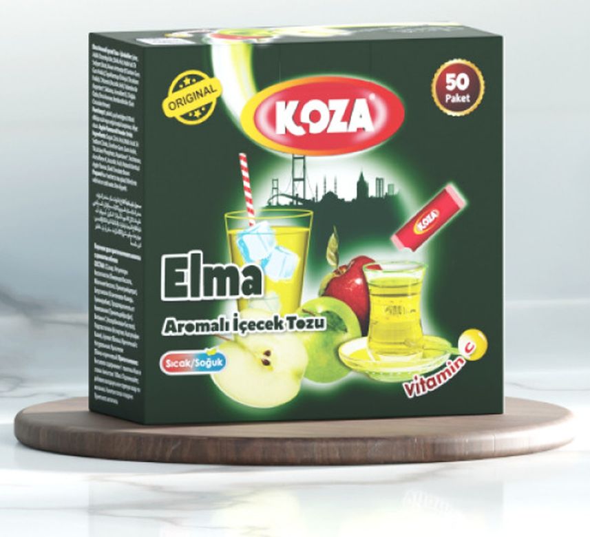 Diğer RT-RYL-HMR14723x Koza Tek İçimlik Elma Aromalı Toz İçecek 50'li 1 Kg
