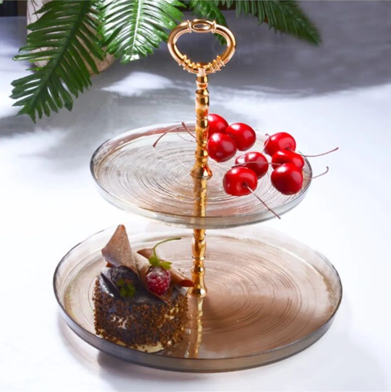 Diğer RT-RYL-NEW30048 2 Katlı Kurabiyelik 12 Cm Royaleks-Sgm07281 Altın