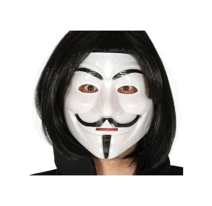 Diğer Siyah Renk Takma Kısa Ve V For Vendetta Maskesi Anonymous Maskesi - Huvj-772251 18