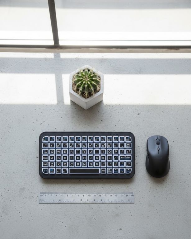 Diğer TKNUCZZZM7BLUETOOTHKLAVYE-3MKR Rgb Işıklı Kablosuz Mini Klavye 10 Mm İnce Gövde