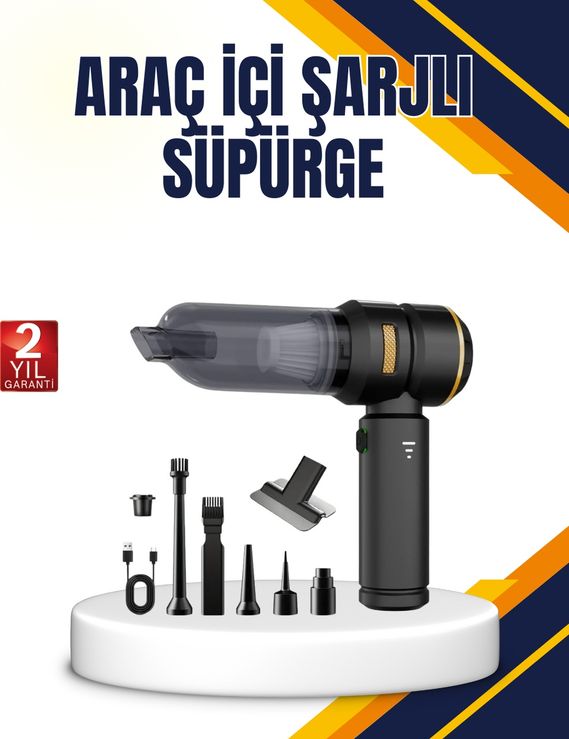 Diğer TKNUCZZZPROARAÇSÜPÜRGESİ-2MKR 15000 Pa Emiş Gücü Ve Hava Üfleme Özellikli Şarjlı Süpürge