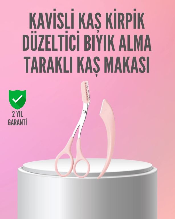 Diğer TKNXUCZMJGN570KAŞMAKASIIIIIIIIMKR Kaş Ve Kirpik Şekillendirme İçin Yüz Bakım Makası