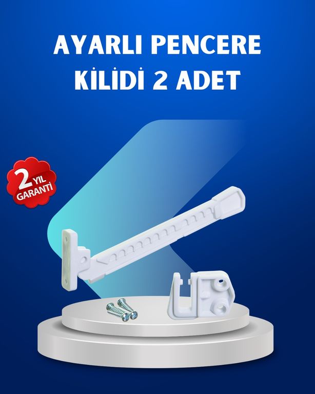 Diğer TRİTHLTUCZZZCAMEMNİYETKİLİDİ2Lİ-BLNCCC Pencere Güvenlik Kilidi Açılma Sınırlayıcı Aparat 2 Adet Çok Renkli
