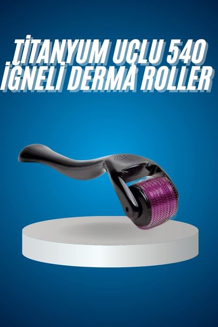 Diğer TRİTHLTUUCZZZZDERMAROLLERRRRRR2-BLNCCC Titanyum Uçlu Derma Roller 540 İğneli 1 Mm Gözenek Azaltıcı Akne İzlerine Uygun