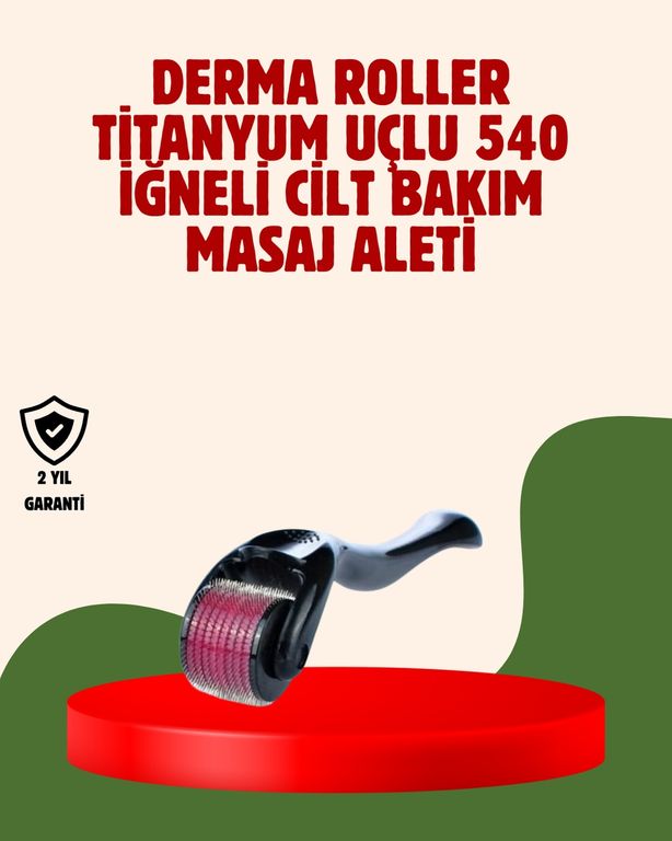 Diğer TRİTHLTXUCZZDERMAROLLER-2-BLNCCC Dermaroller 1 Mm Akne İzleri Ve Çatlak Giderici Cilt Bakım Aleti