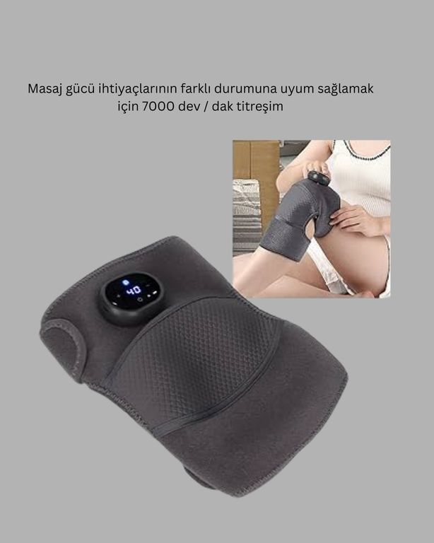 Diğer TRİTHLTXUCZZZGLRD116-2-BLNCCC Ctstones Diz Ve Dirsek İçin Isıtmalı Masaj Dizlik Aparatı Diz Ve Dirsek İçin Isıtmalı Masaj Dizlik Aparatı
