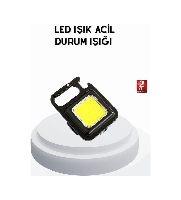 Diğer TRİTHLTXUCZZZTAŞINABİLİRIŞIK-2-BLNCCC Mini 800 Lümen Led El Feneri Usb Şarjlı, 3 Kademeli Işık, Şişe Açacaklı Taşınabilir Tasarım Çok Renkli