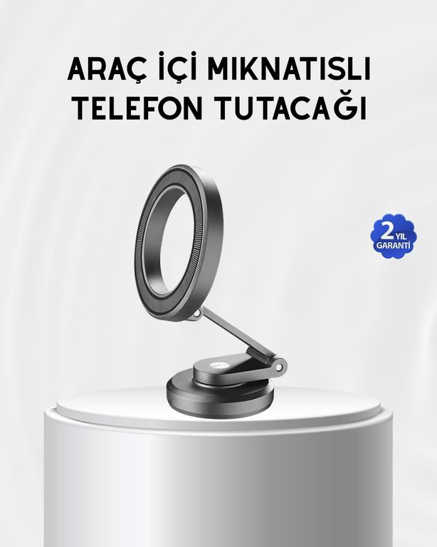 Diğer TRİTHLTXUCZZZTELEFONT-1-BLNCCC Manyetik Katlanabilir Araç Telefon Tutucu Magsafe Uyumlu, 360 Ayarlanabilir, Güçlü Mıknatıs