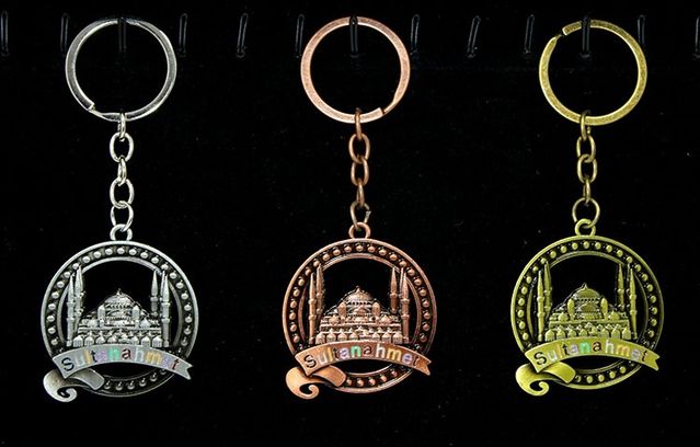 Diğer TrLat0KH002K-ALK2221-BLNCC Metal Sultanahmet Anahtarlık Alk2221