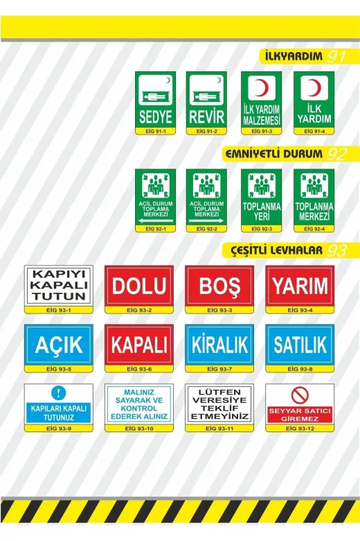 digivom TYCRWBCO1N169019828197373 İş Güvenliği Ve İkaz Levhaları 4