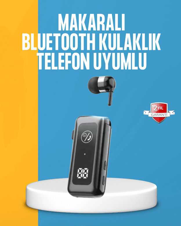 Dijital Ekranlı ve Hızlı Şarjlı Bluetooth 5.2 Makaralı Kulaklık