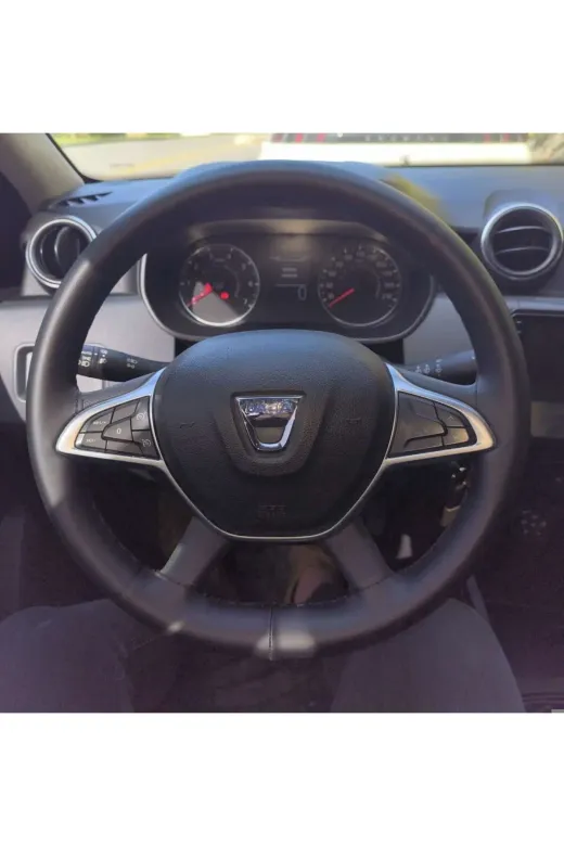 DİKİŞLİ DİREKSİYON KILIFI SİYAH SOFT BENTLİ SİYAH DİKİŞLİ DACİA DUSTER İÇİN