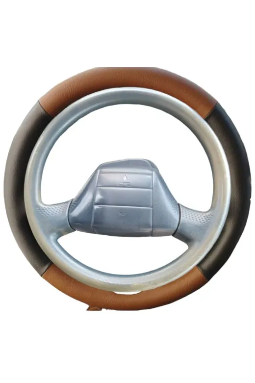 Dikişli Direksiyon Kılıfı Siyah/taba Deri Siyah Dikişli Mitsubishi Prestij İçin