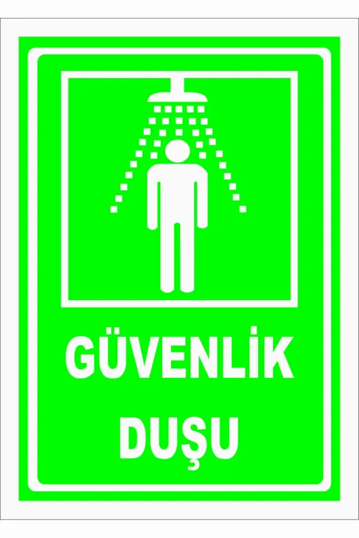 Dimora TYCB95WPBN169740030969821 Güvenlik Duşu Levhasi 35X50 Cm Sticker