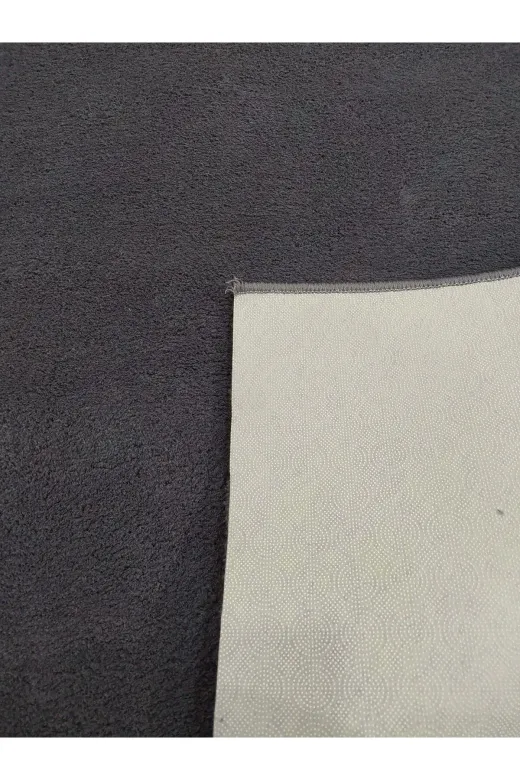 Dinarsu ANTRASİT PELUŞ POST Antrasit Peluş Kaymaz Taban Post Yolluk Halı Yıkanabilir