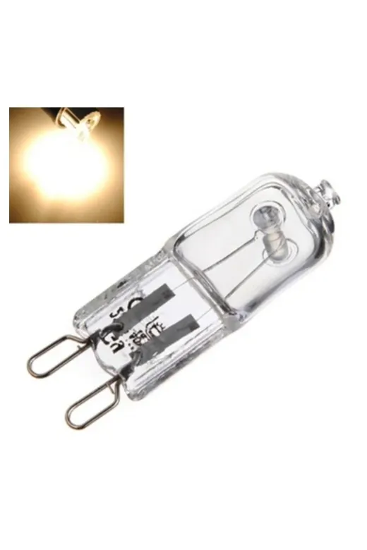Diplomat HLJ0 40W G9 Duylu Sarı Işık Halogen Light Dimmer Uyumlu Klasik Şeffaf Kapsül Ampul C Enerji