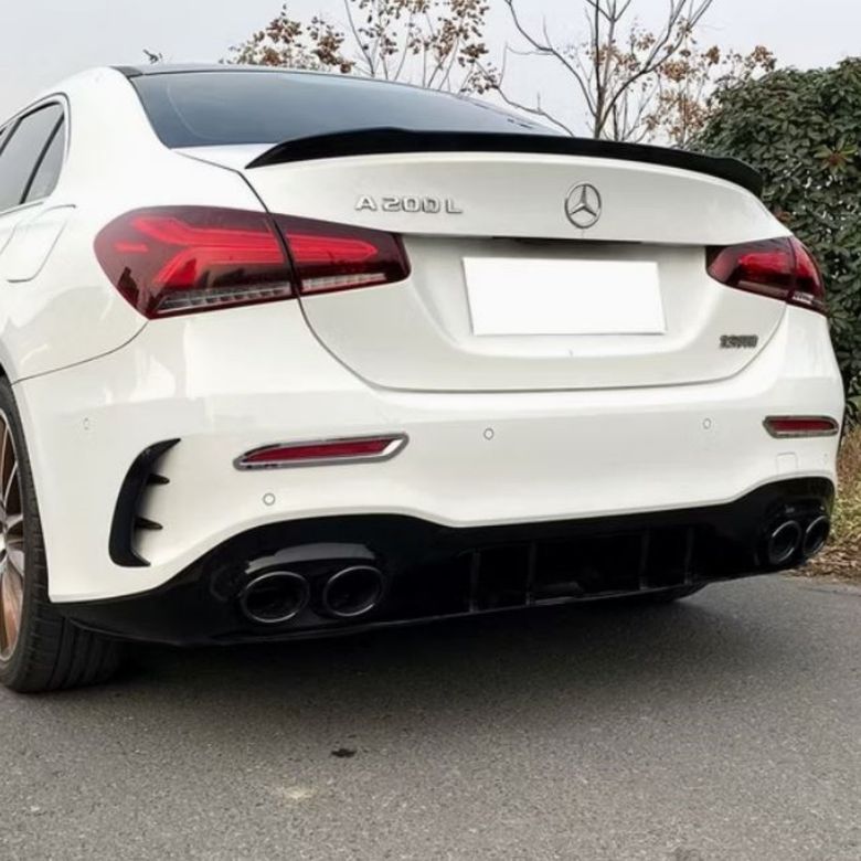 Dmb 122451526 Mercedes A Serisi W177 Sedan A35 Amg Arka Difüzör 2019-2023 Arası Uyumlu Çift Çıkış