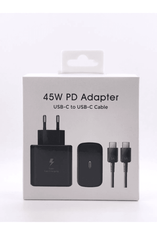DmJu4Ytehi Samsung Galaxy S24 Uyumlu 45 Watt Hızlı Şarj Aleti - Usb-C Adaptör Ve Kablo