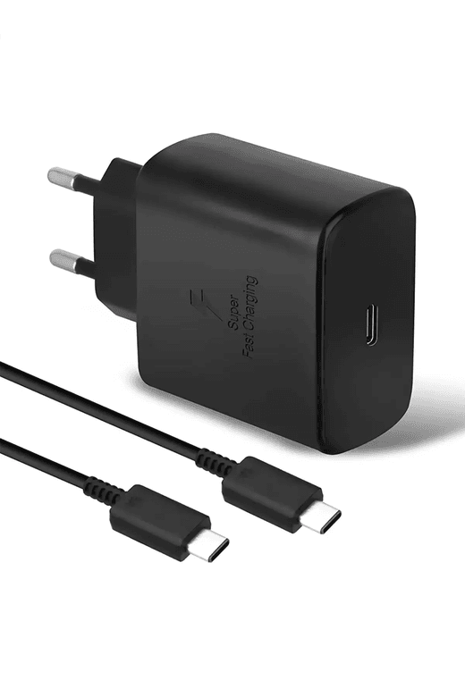 DmJu4Ytehi Samsung Galaxy S24 Uyumlu 45 Watt Hızlı Şarj Aleti - Usb-C Adaptör Ve Kablo