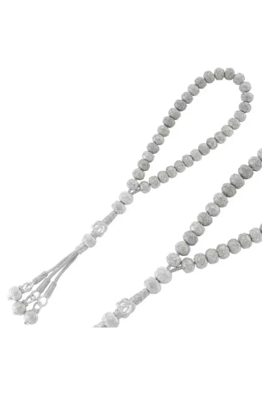 DMR Elegance DMR-GMSH-BRKD-BD1600001 Gümüş Kazaziye Tesbih