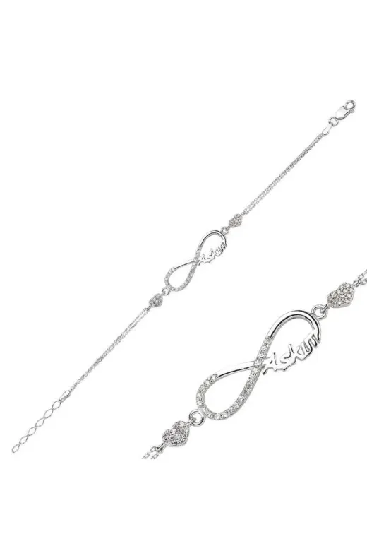 DMR Elegance DMR-GMSH-BRKD-BR0460142 Gümüş Sonsuzluk Aşkım Bileklik