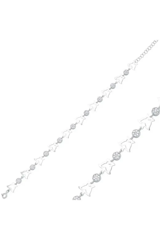DMR Elegance DMR-GMSH-BRKD-BR0460334 Gümüş Kelebek Bileklik