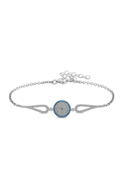DMR Elegance DMR-GMSH-BRKD-BR0460916 Gümüş Nazar Bileklik
