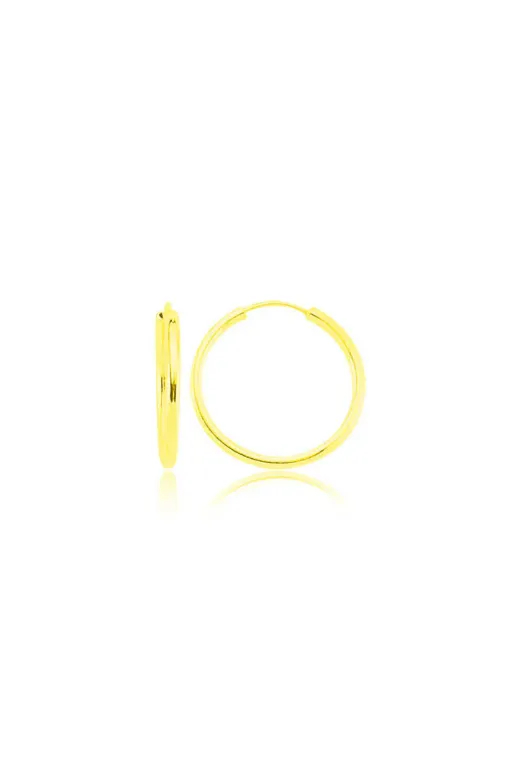 DMR Elegance DMR-GMSH-BRKD-EA1160355 Gümüş Altın Kaplama Halka Küpe