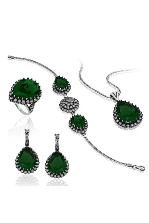 DMR Elegance DMR-GMSH-BRKD-SET99138001 Gümüş Hürrem Sultan Set