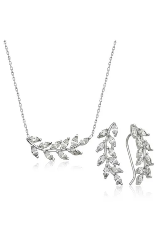 DMR Elegance DMR-GMSH-BRKD-ST1160147 Gümüş Başak Set