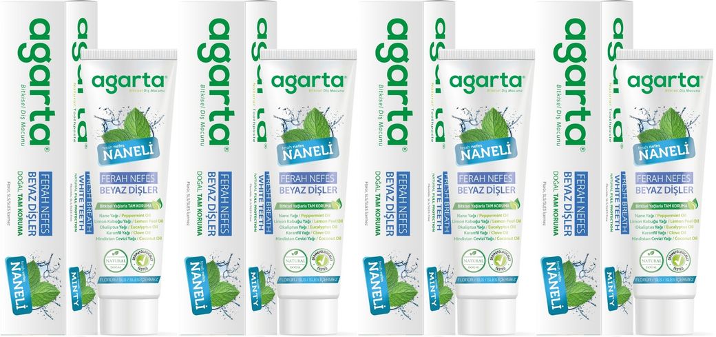 Doğal Diş Macunu 100ML Naneli (4 Lü Set)