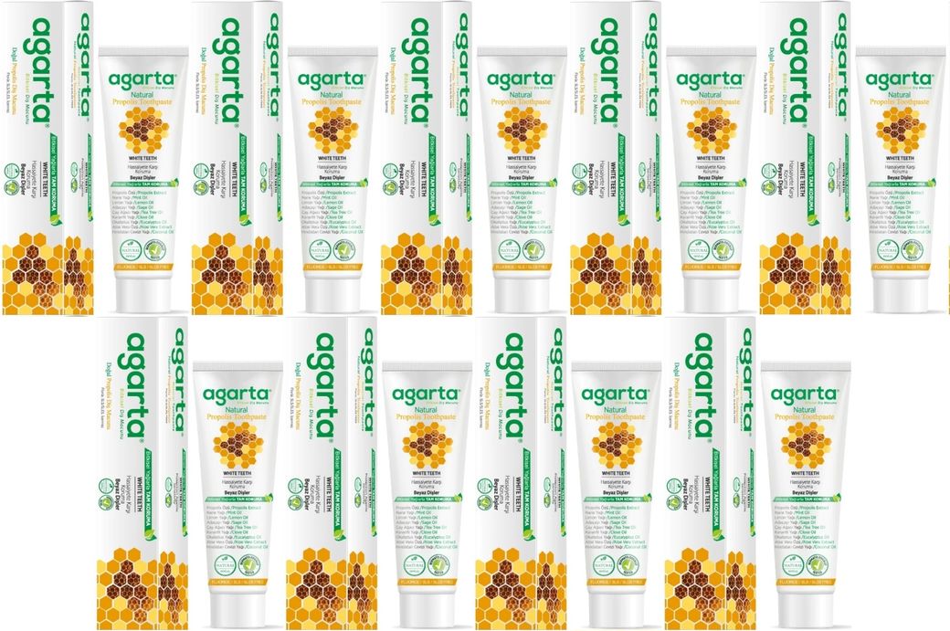 Doğal Diş Macunu 100ML Propolisli (9 Lu Set)