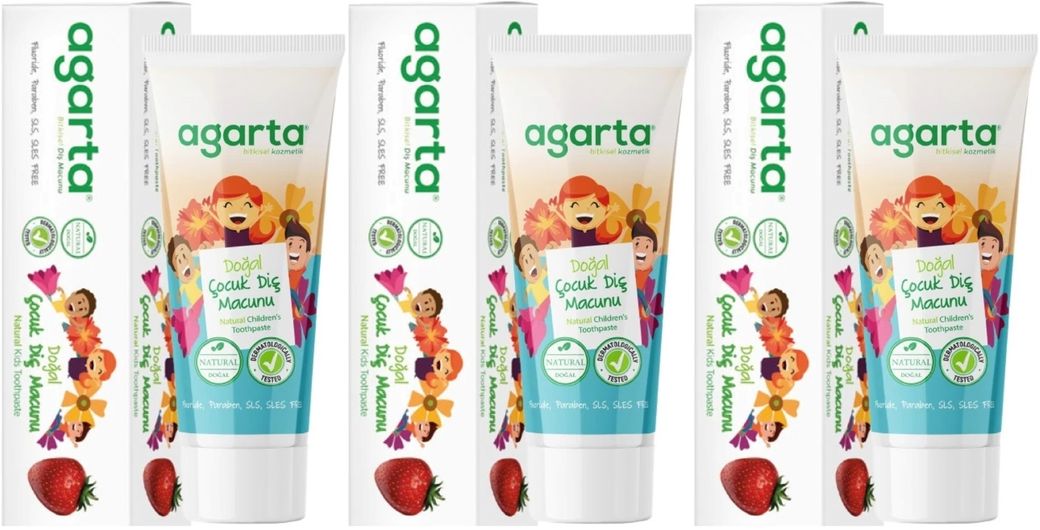 Doğal Diş Macunu 75ML Çocuk (3 Lü Set)