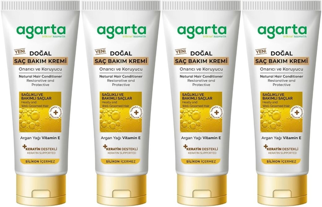 Doğal Güçlü Bakım Saç Güzelleştirici Krem 250 ML (4 Lü Set)