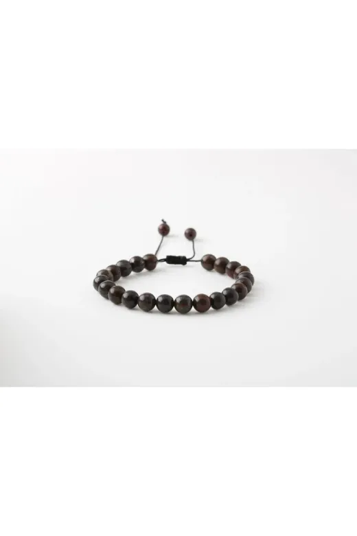 DOĞAL TAŞ CENNETİ 123ANKACEN809 Dragon Jasper 8Mm Merdiven Kapama Doğal Taş Bileklik