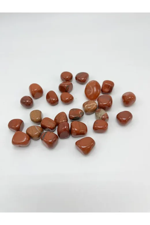 DOĞAL TAŞ CENNETİ 123CENNE10 Sertifikalı Kırmızı Jasper Tımbıl Doğal Taş (1 Adet )
