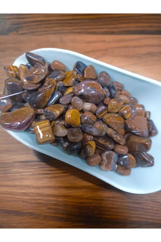 DOĞAL TAŞ CENNETİ KAPLANGÖZÜ100GRAM Kaplan Gözü 100 Gram Timbil Doğal Taş (Sertifikali)(Mum Yapimi-Dekorasyon Meditasyon)
