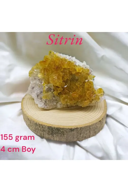 DOĞAL TAŞ CENNETİ SİTRİNHAM2 Sitrin Ham Doğal Taş Mineral (Sertifikalı)