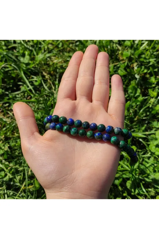 DOĞAL TAŞ DELİSİ AZRT-DİZİ Azurit Doğal Taş Dizisi (8Mm) (Sertifikalı)