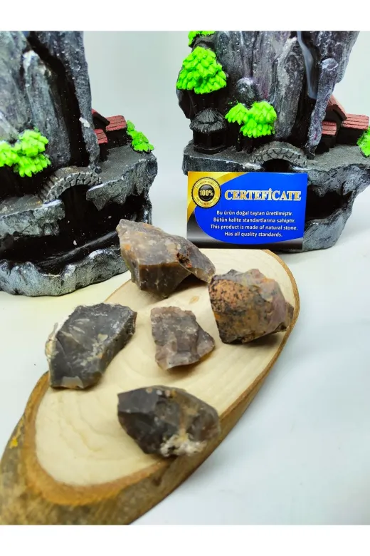 DOĞAL TAŞ DELİSİ SİOP-HAM Siyah Opal Ham Doğal Taş Kaya (Sertifikalı)