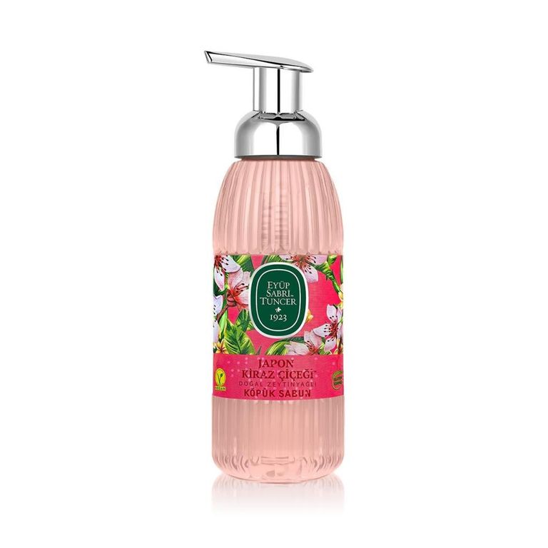 Doğal Zeytinyağlı Köpük Sabun 500 ml Japon Kirazı Çiçeği
