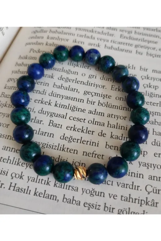 Doğaltaş INCITAKITASARIM26 Azurit Bileklik ( 8Mm)