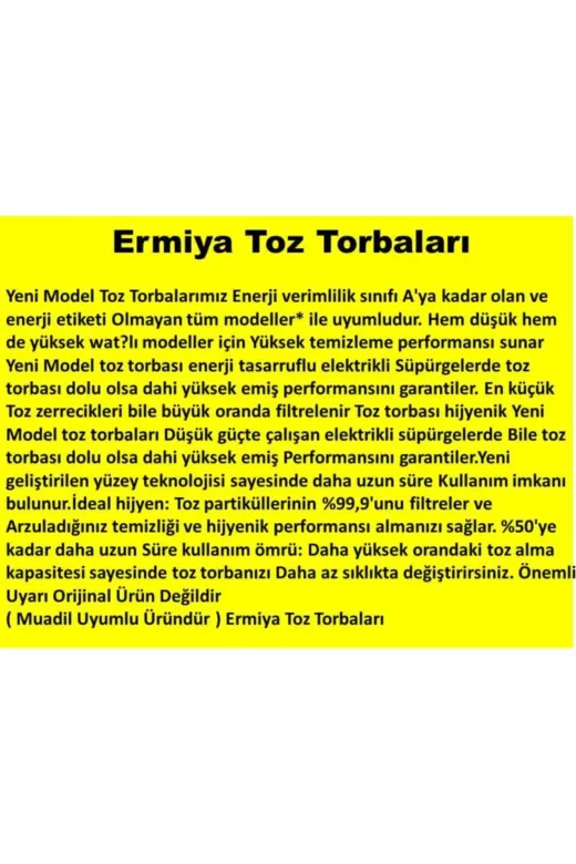 Dogant 202491433152 Beko Trb 5984 Elektrikli Süpürge Kağıt Toz Torbası 25 Adet