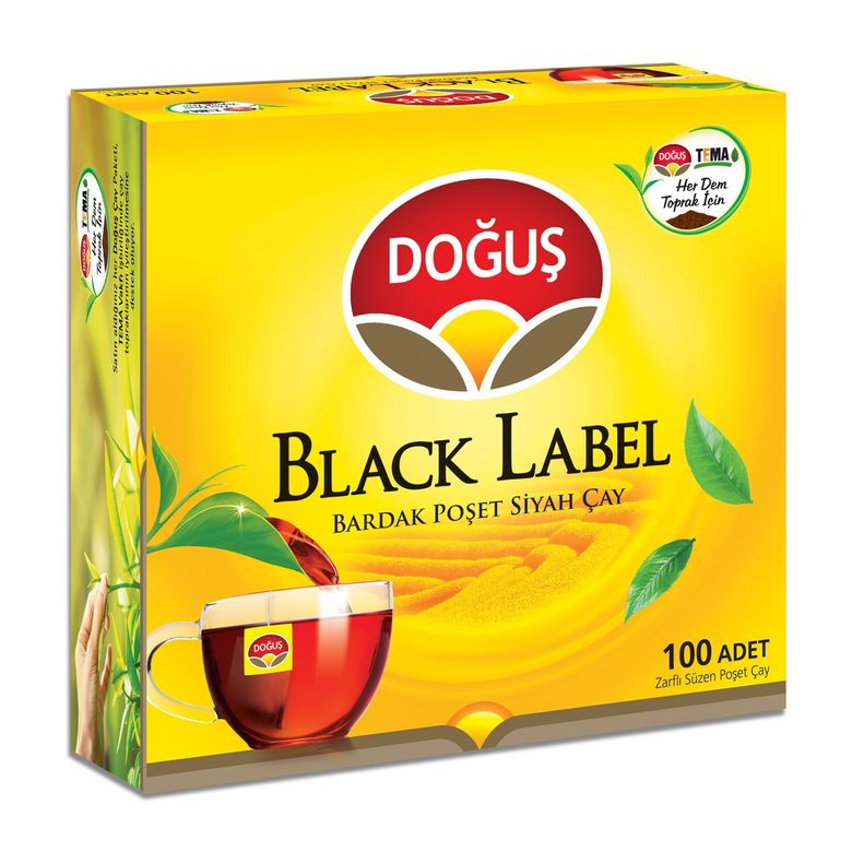 doğuş0569 Doğuş Black Label Bardak Poşet Çay 100'lü 200 G