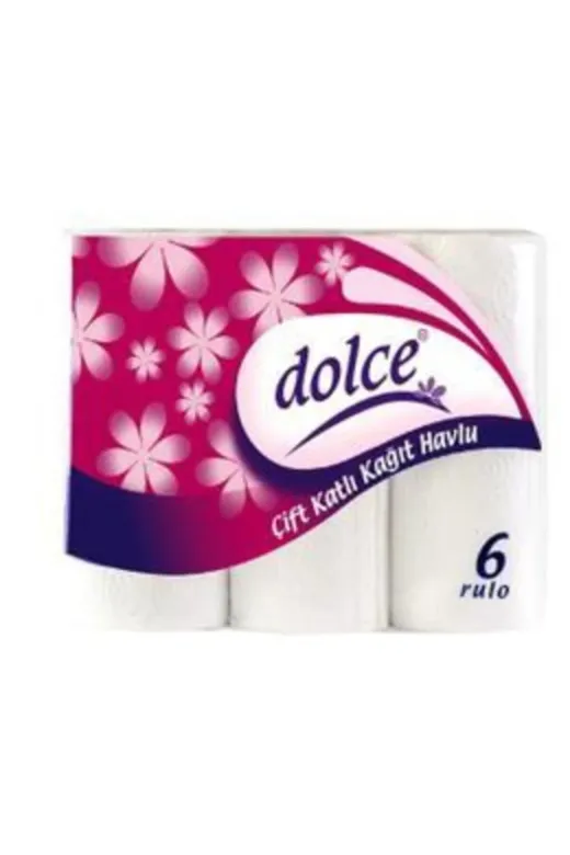 Dolce EVMÇ665 Çift Katlı Kağıt Havlu 6'lı