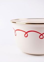Domasnij Standart 131577297 Merry Yılbaşı Özel Emaye Karıştırma Kabı- 24Cm 4 Litre